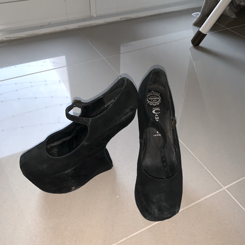 Jeffrey Campbell night walk suede in black